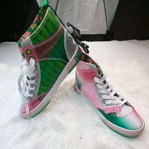 NWT Wicked Women's High Top Sneakers, Sizes 8 1/2 Multicolor